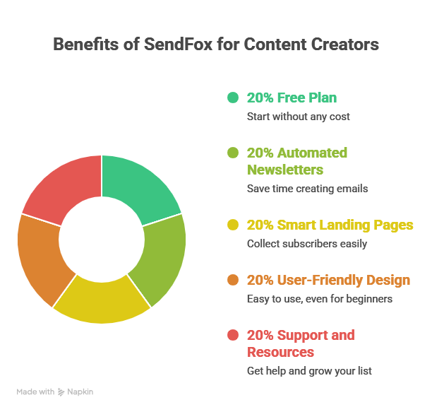Why Content Creators Choose Sendfox visual selection 1
