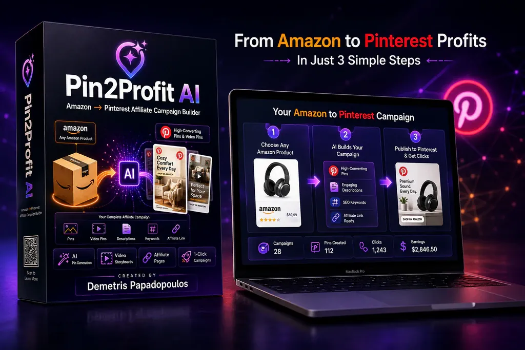 What Is Pin2Profit AI? 3 Planner and laptop on a desk showing a realistic first month of learning